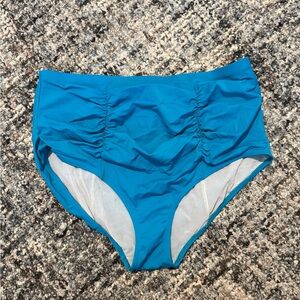 Torrid Blue High-Waisted Swim Bottom